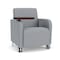Lesro Siena Lounge Reception Guest Chair W/ Swivel Tablet, 27 in W 29.5 in L 32.5 in H SN1101 - alternate 1